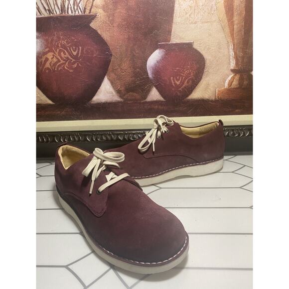 PRE-OWNED Samuel Hubbard Plum Buc Leather Shoes Men’s Sz 11M Plum Wine main image 13